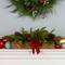 27" Christmas Bells Cypress & Pinecone Centerpiece in Wood Planter